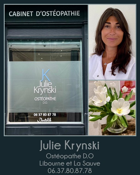 osteopathe libourne julie krynski