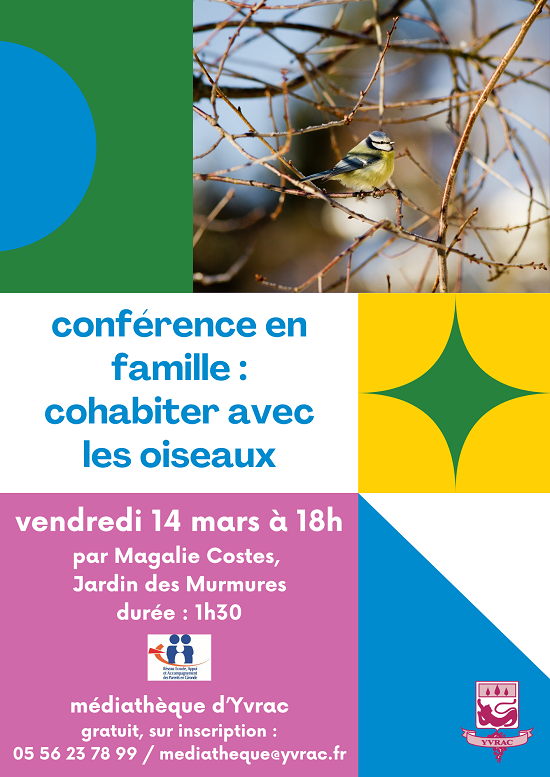 affiche conférence oiseaux Yvrac