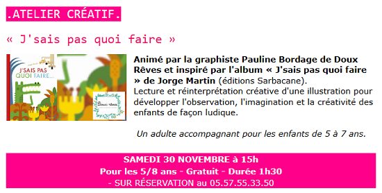 atelier mediatheque Jsaispasquoifaire
