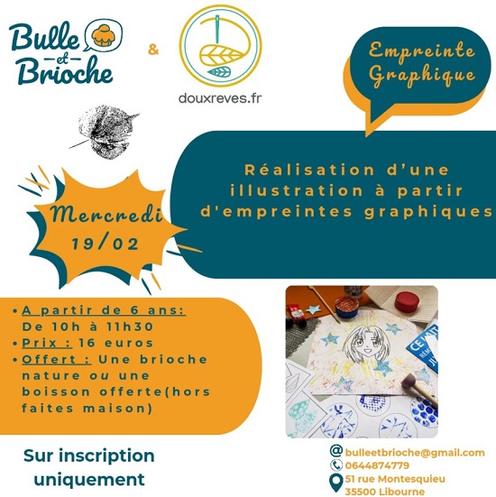 empreintes graphiques bulle brioche