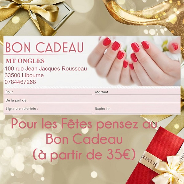 bon cadeau onglerie beauté libourne