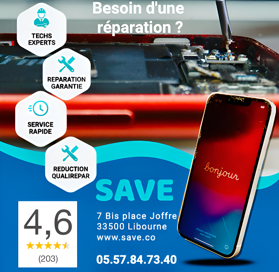 reparation smartphone iphone libourne