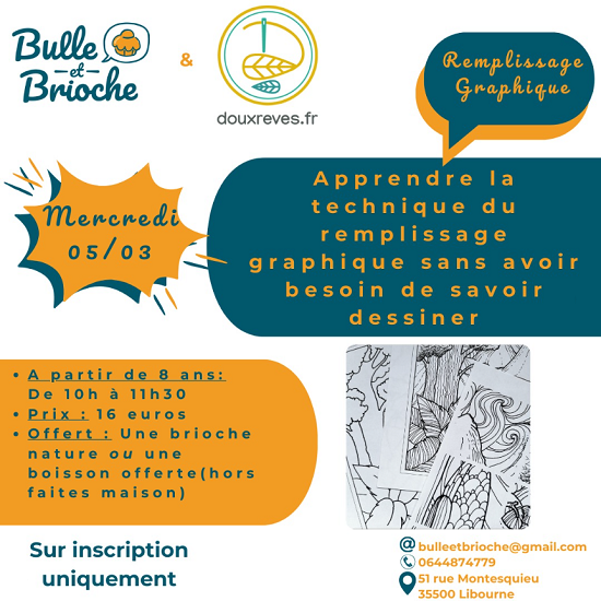 remplissage graphique bulle brioche