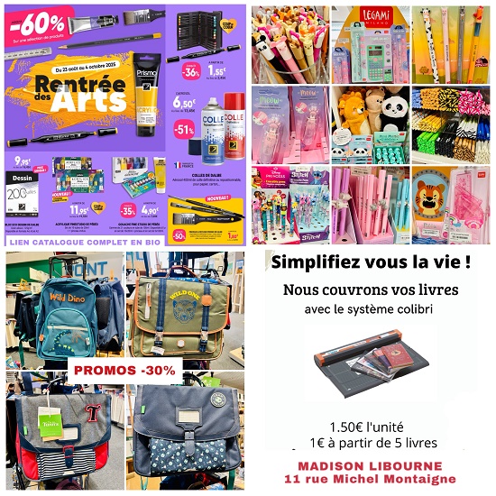 fourniture liste scolaire libourne